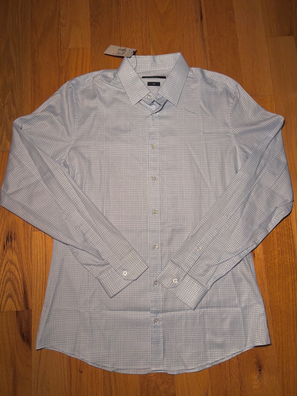 Gucci Subtle Plaid Button Down Shirt, NWT